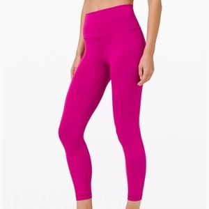 Lululemon Wunder Train High rise tight 25" pink size 0